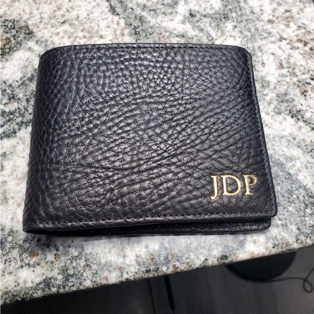 Brand new engraved Leatherology wallet.